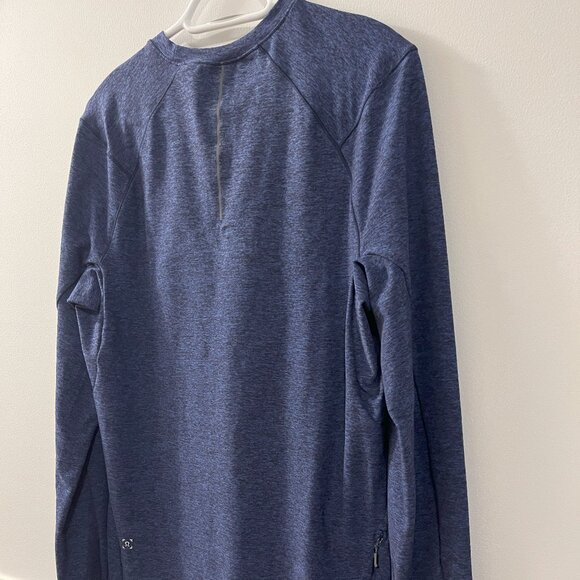 Lululemon Men's Long Sleeve Shirt, Medium, Marled Blue - Picture 2 of 7